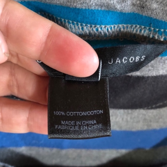 Marc By Marc Jacobs vintage Striped Fleece Ruffle Dress in size L - Picture 5 of 12